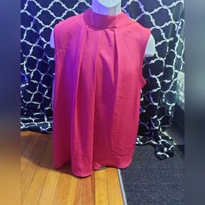 Ashley Stewart Pink Sleeveless Blouse